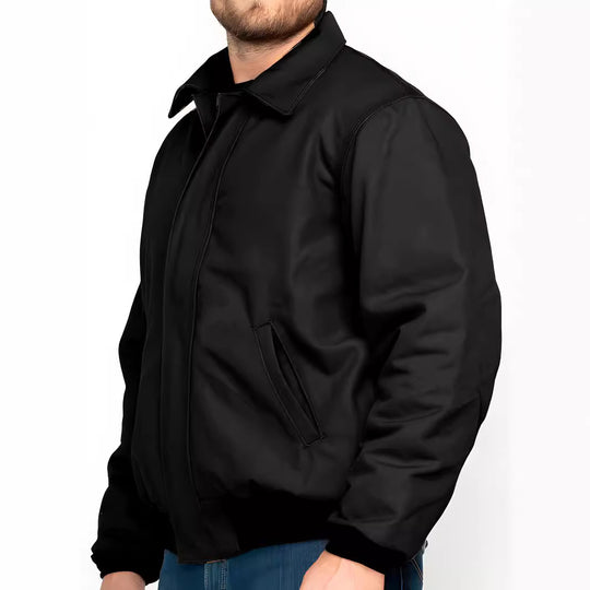Herren stilvolle Bomberjacke mit praktischen Taschen und elastischem Bund EB