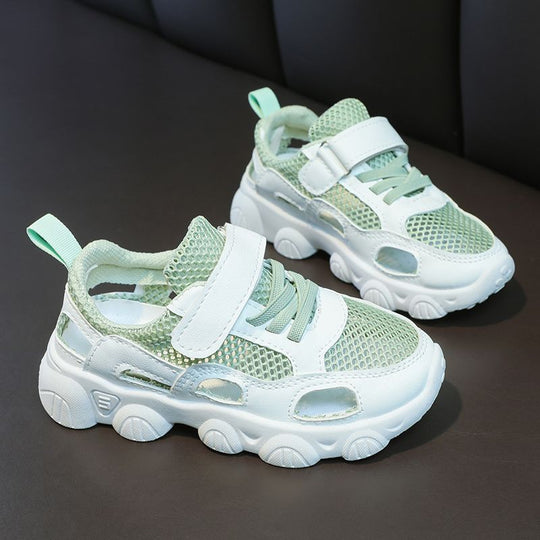 Damen Atmungsaktive Freizeitsneaker mit verstellbarem Klettverschluss und rutschfester Sohle EB