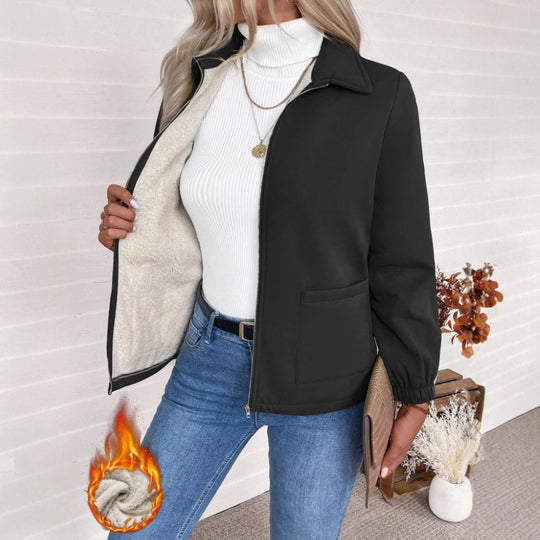 Damen Freizeitjacke mit Frontreißverschluss und praktischen Taschen EB