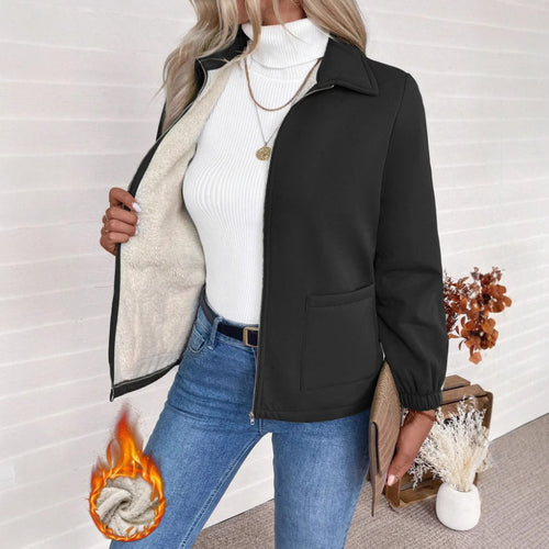 Damen Freizeitjacke mit Frontreißverschluss und praktischen Taschen EB