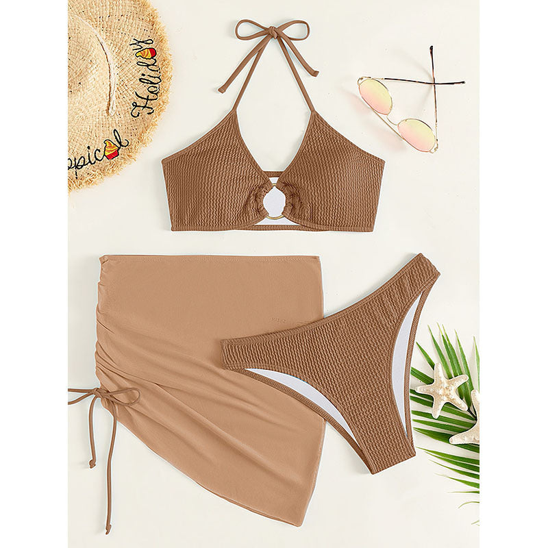 Damen Bikini-Set mit raffiniertem Wickelrock EB