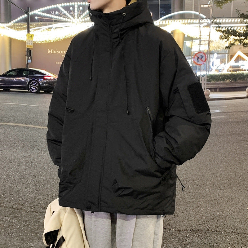 Herren stilvolle und funktionale Winterjacke mit großzügigem Schnitt und praktischen Taschen EB