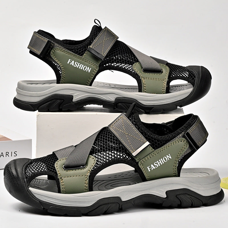 Damen Atmungsaktive Sport-Sandalen mit rutschfester Sohle und verstellbaren Riemen EB