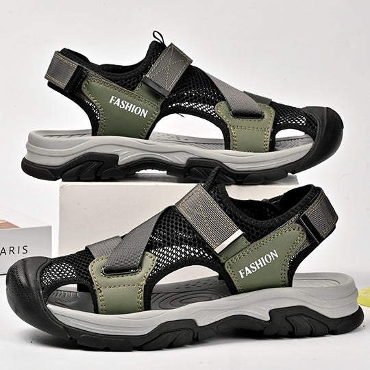 Damen Atmungsaktive Sport-Sandalen mit rutschfester Sohle und verstellbaren Riemen EB