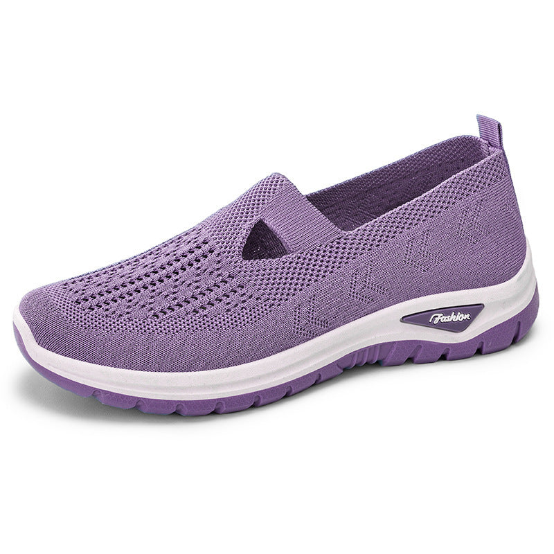 Damen Atmungsaktive Slip-On Freizeitschuhe EB