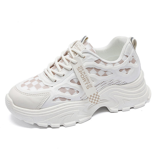 Damen Futuristische Lauf-Sneaker mit atmungsaktivem Mesh und gepolsterter Sohle EB