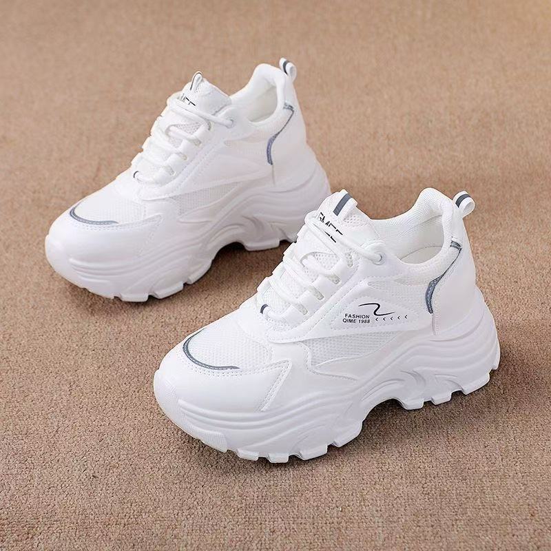 Damen Chunky Fashion Sneakers mit atmungsaktiven Mesh-Einsätzen und rutschfester Sohle EB