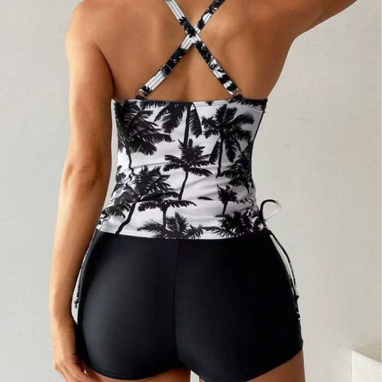 Damen Tankini-Oberteil mit sportlichen Shorts EB