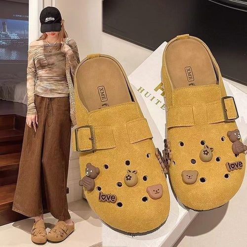Damen Komfortable Clogs mit individuellen Verzierungen EB