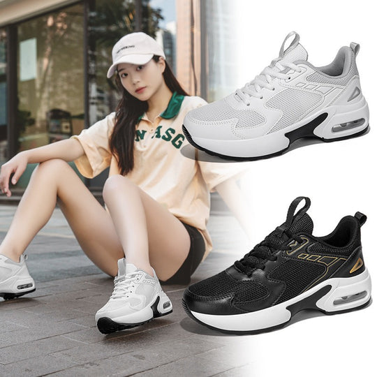 Damen Komfortable Sneakers mit atmungsaktivem Obermaterial und dämpfender Sohle EB