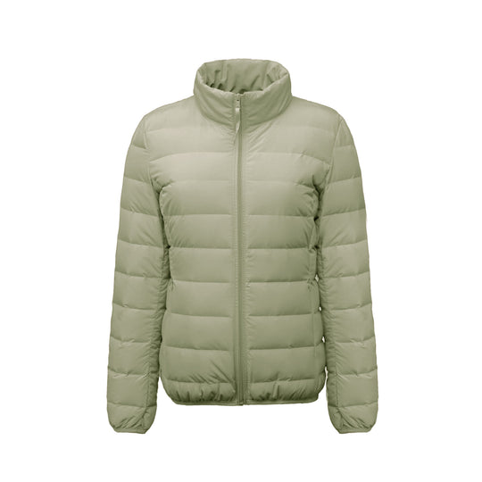 Damen Isolierte Steppjacke mit hohem Kragen und elastischen Bündchen EB
