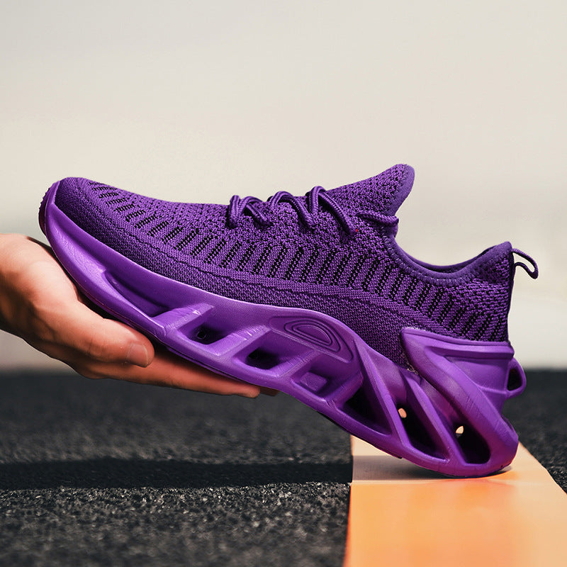 Herren leichte atmungsaktive Strick-Sneaker mit gedämpfter ergonomischer Laufsohle EB