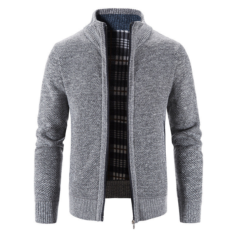 Herren Strickjacke mit innovativem wärmeisolierendem Innenfutter EB