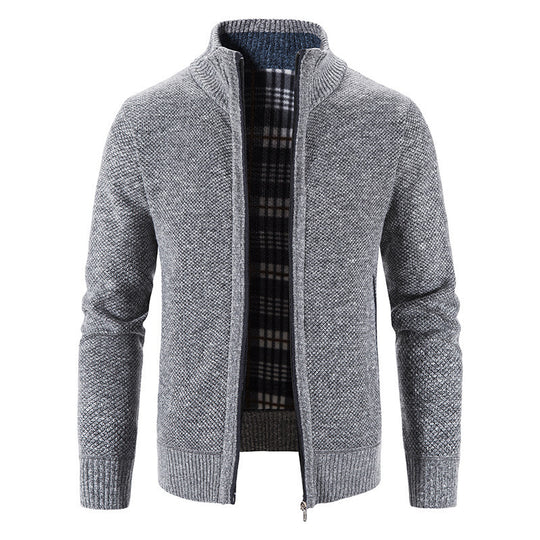 Herren Strickjacke mit innovativem wärmeisolierendem Innenfutter EB