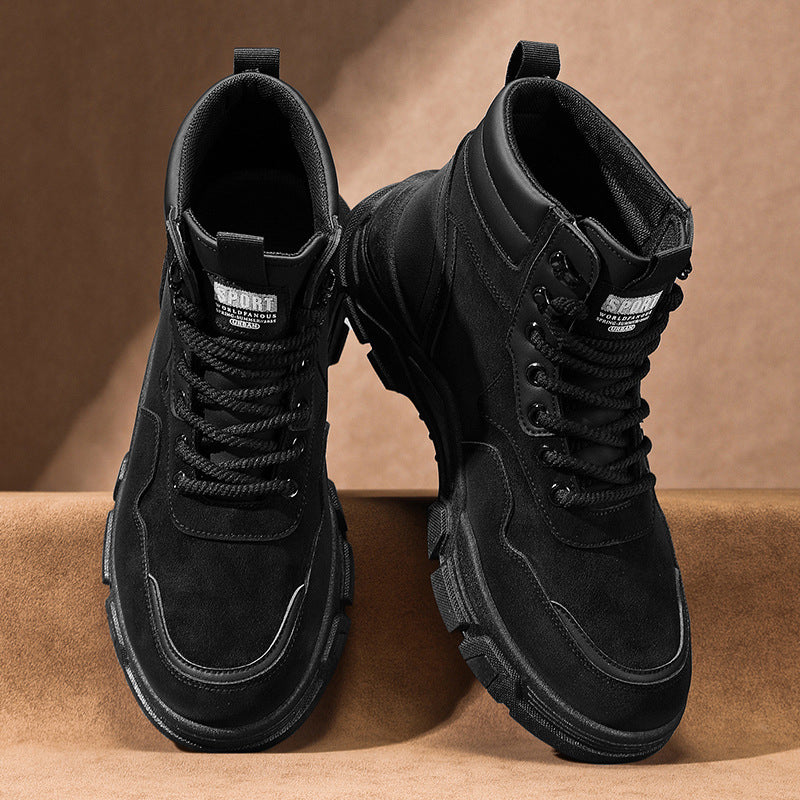 Damen modische Winterstiefel mit rutschfester Sohle und hoher Knöchelhöhe EB