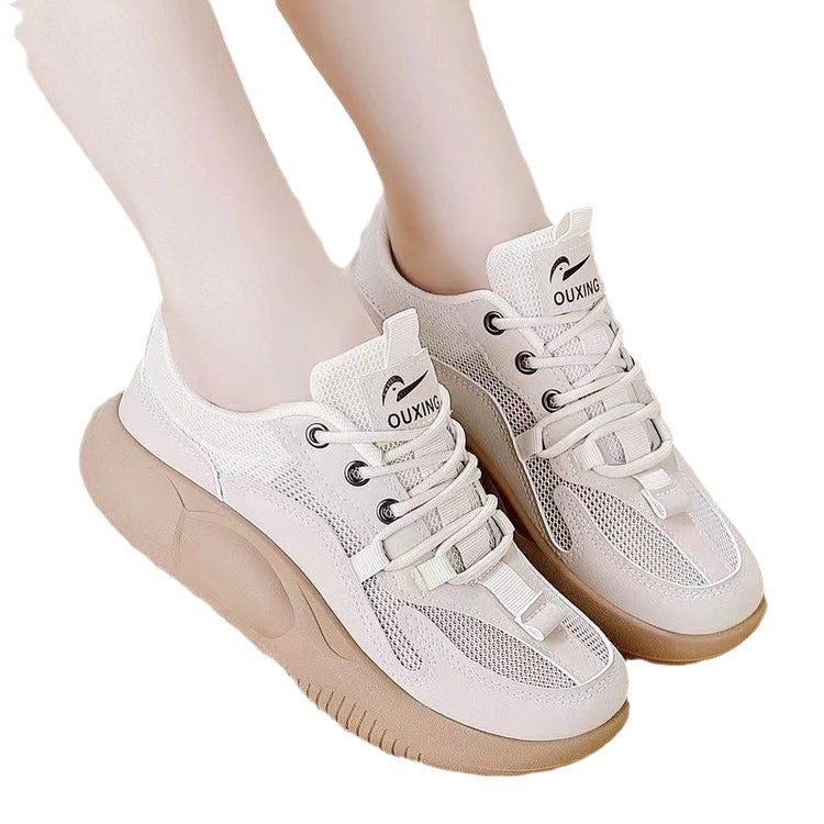 Damen Sportliche Sneakers mit atmungsaktiver Mesh-Oberfläche und komfortabler Sohle EB
