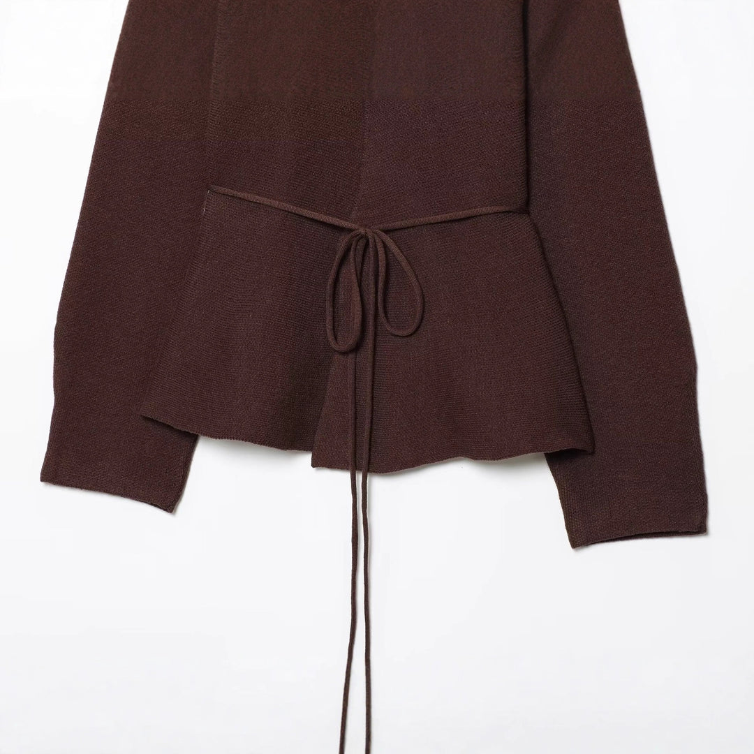 Damen Wickelstrickjacke mit eleganter Taillierung EB
