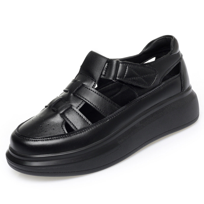 Damen Komfortable Sandalen mit verstellbarem Klettverschluss und atmungsaktivem Obermaterial EB