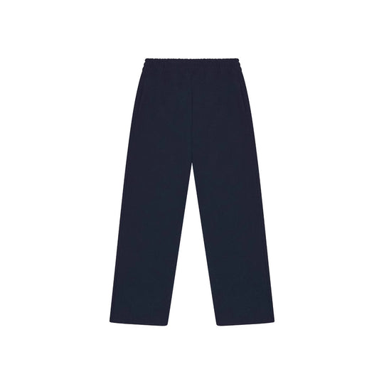 Damen nan weite High‑Waist Loungehose mit hohem Komfortbund, verdeckten Seitentaschen und geradem Bein EB