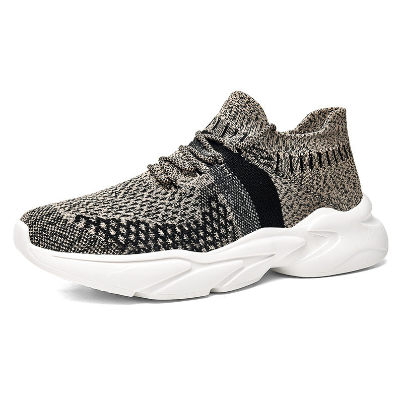 Damen High-Top Sportsneaker mit elastischem Strickdesign EB
