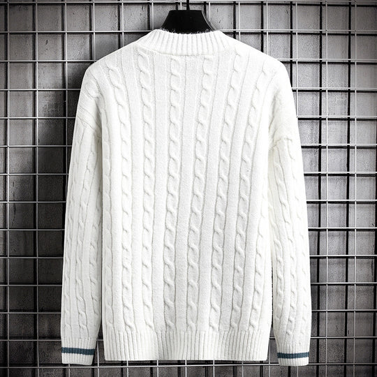 Damen Strickjacke mit Zopfmuster und Knopfdetails EB