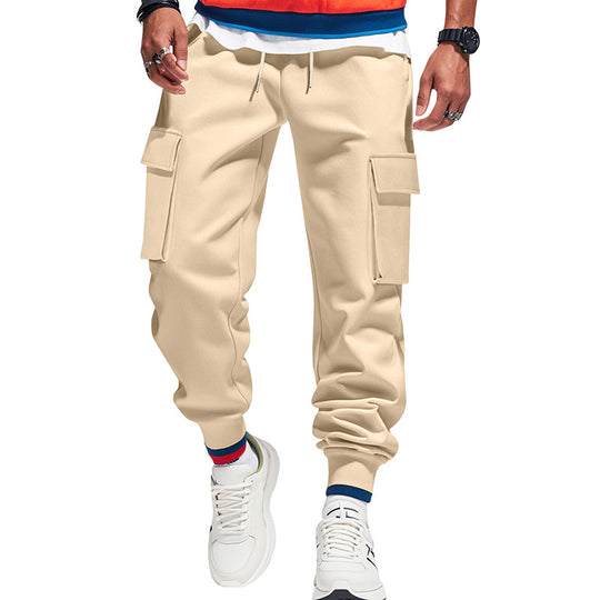 Herren nan urbaner Utility-Jogger mit Kordelzug, aufgesetzten Klapptaschen und elastischem Bündchen EB