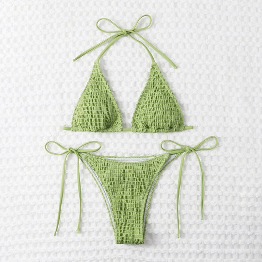 Damen Raffiniertes Wickel-Bikini-Set EB