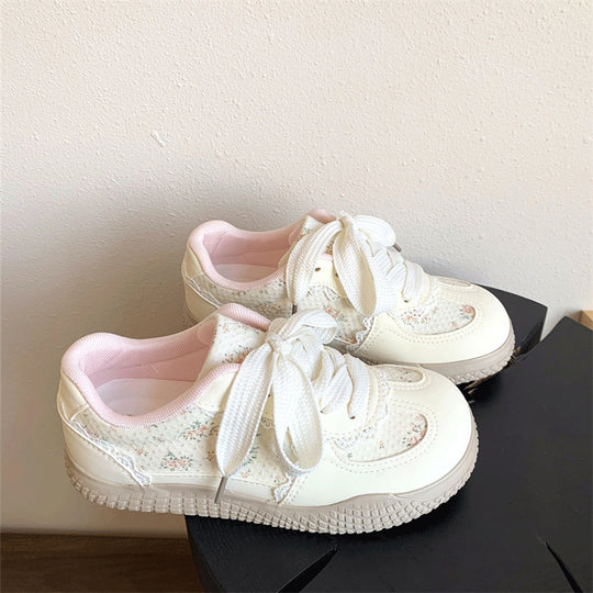 Damen modische Sneakers mit floralem Design und komfortablem Innenfutter EB