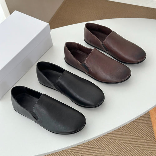 Damen Bequeme und elegante Slipper aus hochwertigem Leder EB