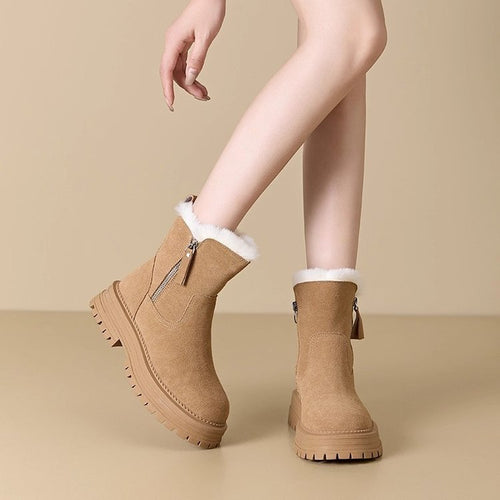 Damen Stiefeletten mit isolierendem Innenfutter und robustem Profilsohle EB