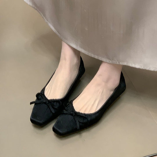 Damen Ballerinas mit dekorativem Schleifendetail und elegantem Design EB