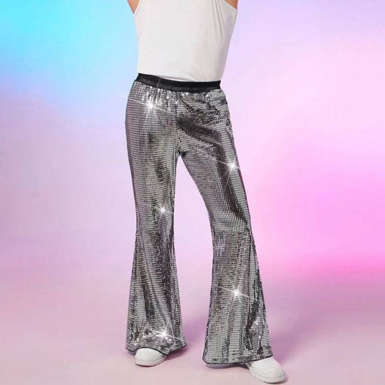 Herren glitzernde Paillettenhose im extravaganten Disco-Stil EB