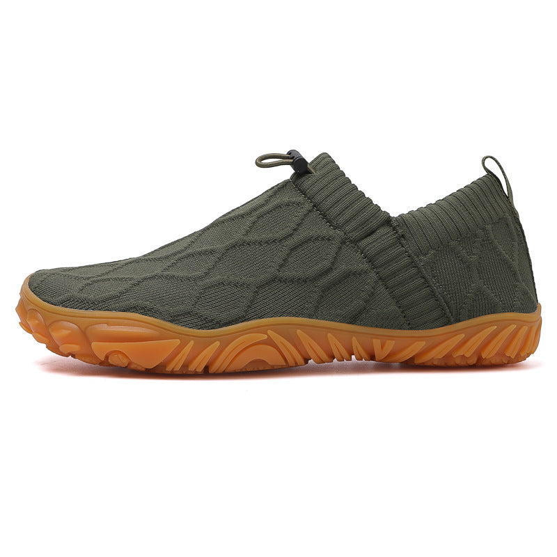 Damen bequeme Slip-On Laufschuhe mit strapazierfähigem Obermaterial und rutschfester Sohle EB