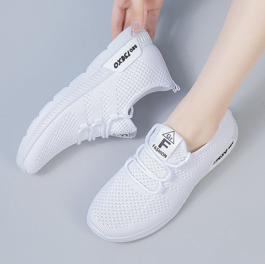 Damen Sportliche Freizeitsneaker mit atmungsaktivem Mesh-Obermaterial EB
