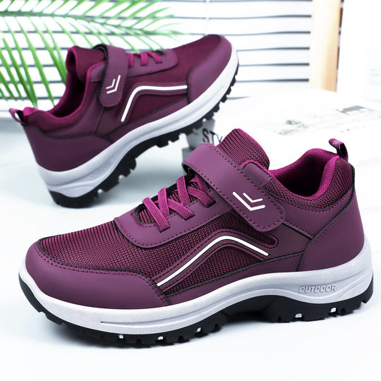 Damen Sportliche Outdoor-Sneakers mit robustem Sohlen-Design EB