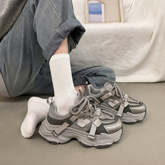 Damen Bequeme Chunky Sneakers mit innovativem Sohlen-Design EB