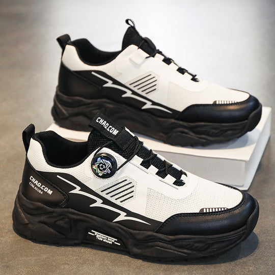 Herren robuste Outdoor-Chunky-Sneaker mit Drehverschluss, atmungsaktivem Strickoberteil und profiliertem Dämpfungssystem EB