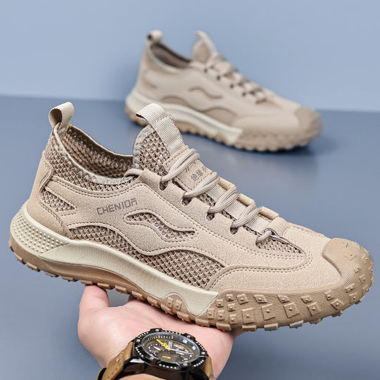 Damen Multifunktionale Outdoor-Sneakers mit atmungsaktivem Mesh-Obermaterial und rutschfester Laufsohle EB