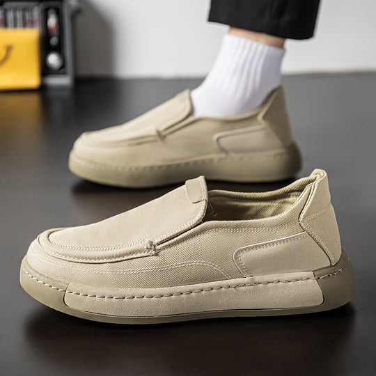 Damen Modische Slip-On Sneakers mit elastischem Gewebe EB