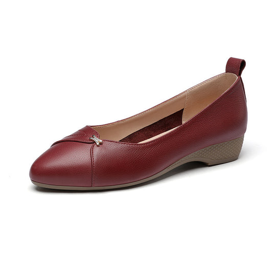 Damen bequeme Ballerinas mit modischem Riemen und elegantem Detail EB