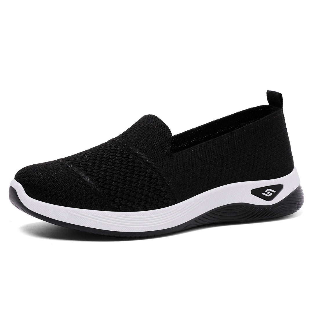 Damen Atmungsaktive Slip-On Freizeitschuhe mit flexibler Sohle EB
