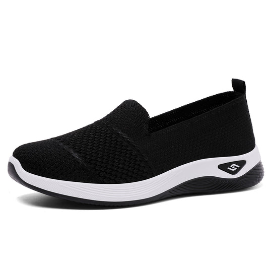 Damen Atmungsaktive Slip-On Freizeitschuhe mit flexibler Sohle EB