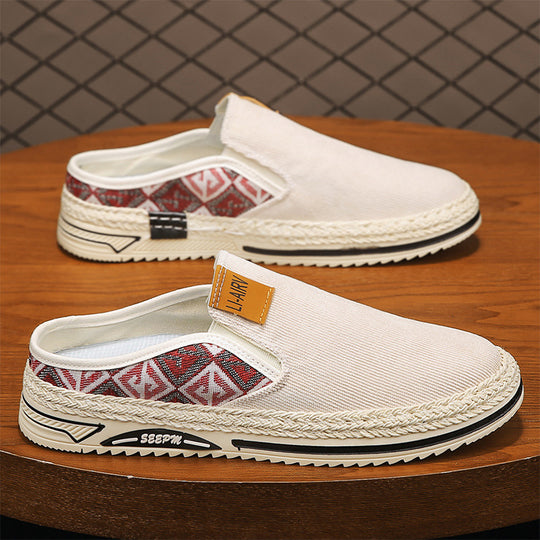 Damen Slip-On Freizeitschuhe mit modernem Ethno-Design EB