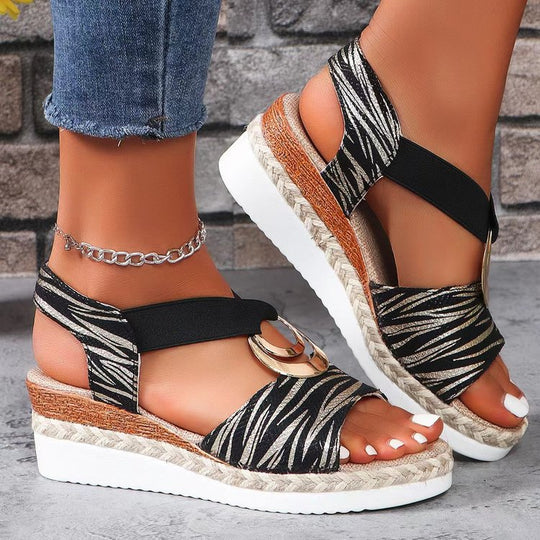 Damen Plateau Sandalen EB