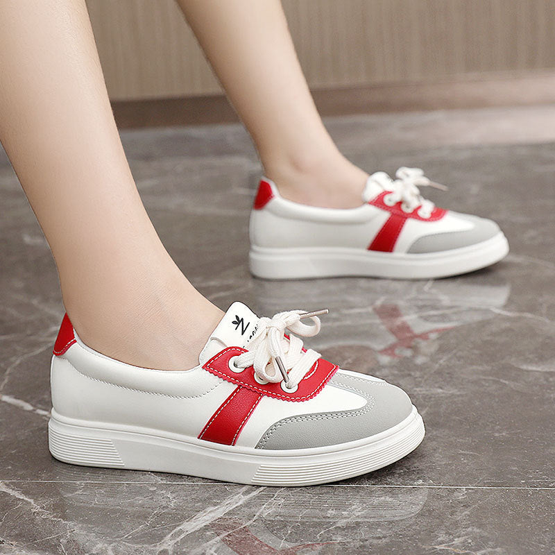 Damen Modische Sneakers mit Metallic-Akzenten und Komfortsohle EB