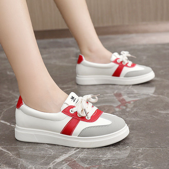 Damen Modische Sneakers mit Metallic-Akzenten und Komfortsohle EB