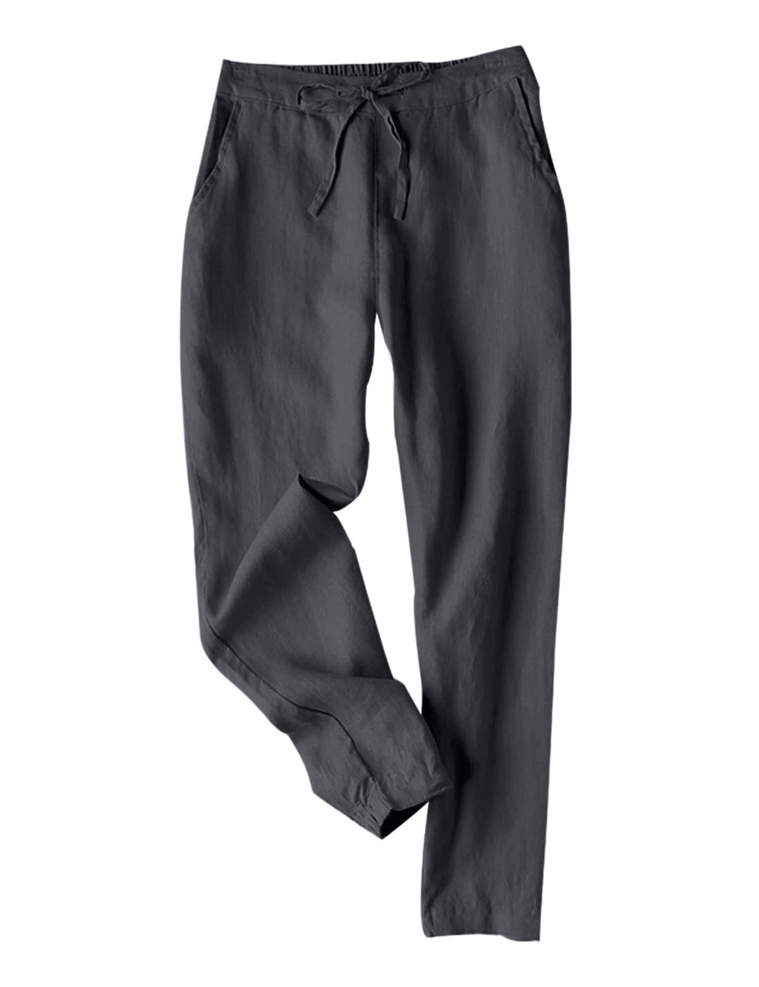 Damen Leichte Chinohose aus atmungsaktivem Leinenmix mit verstellbarem Bund EB