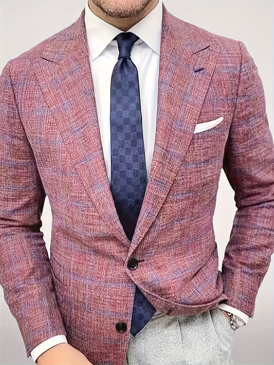 Herren elegante karierte Blazer EB