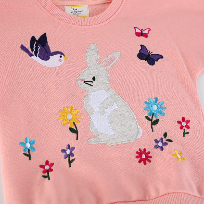 Mädchen Sweatshirt mit Tüllrock und tierischer Applikation EB