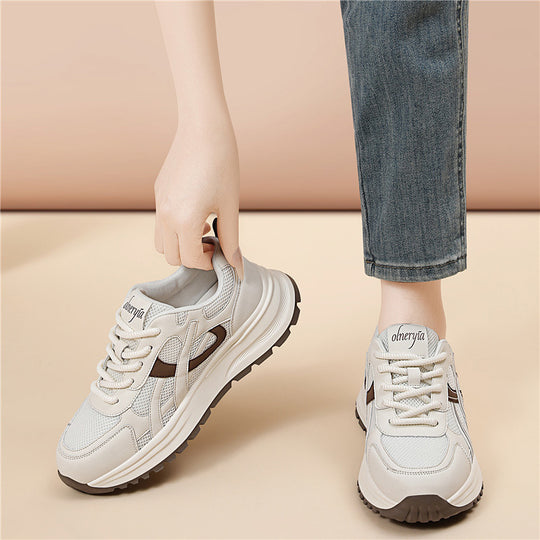 Damen Sportliche Komfort-Sneaker mit atmungsaktiver Oberfläche und dämpfender Laufsohle EB